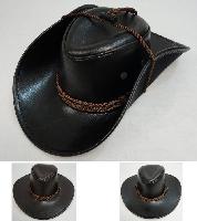 Leather-Like Cowboy Hat